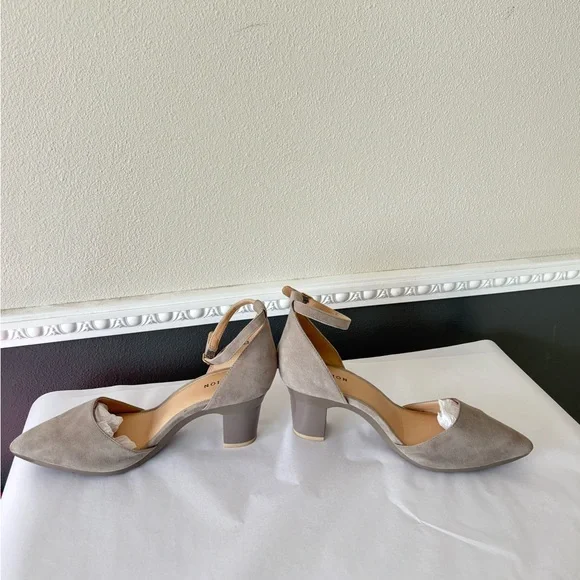 Pashion Footwear Beige Ankle Strap Heels - Picture 3 of 7